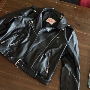 Levi's Black Leather Jacket